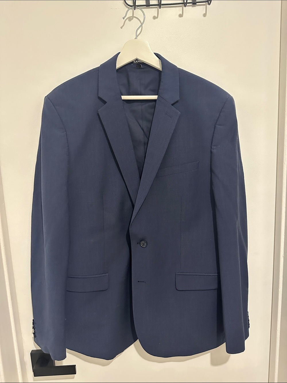 Men's Express Navy Blue Single-Breasted Blazer